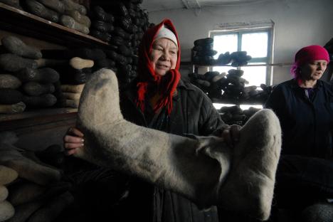 Historically, valenki - Russian felt boots - were a good tool to endure Russia's severe climate. Source: Andrey Shapran/FocusPictures